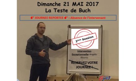 Nouvelle journée de formation d’entraîneurs ANNULEE !