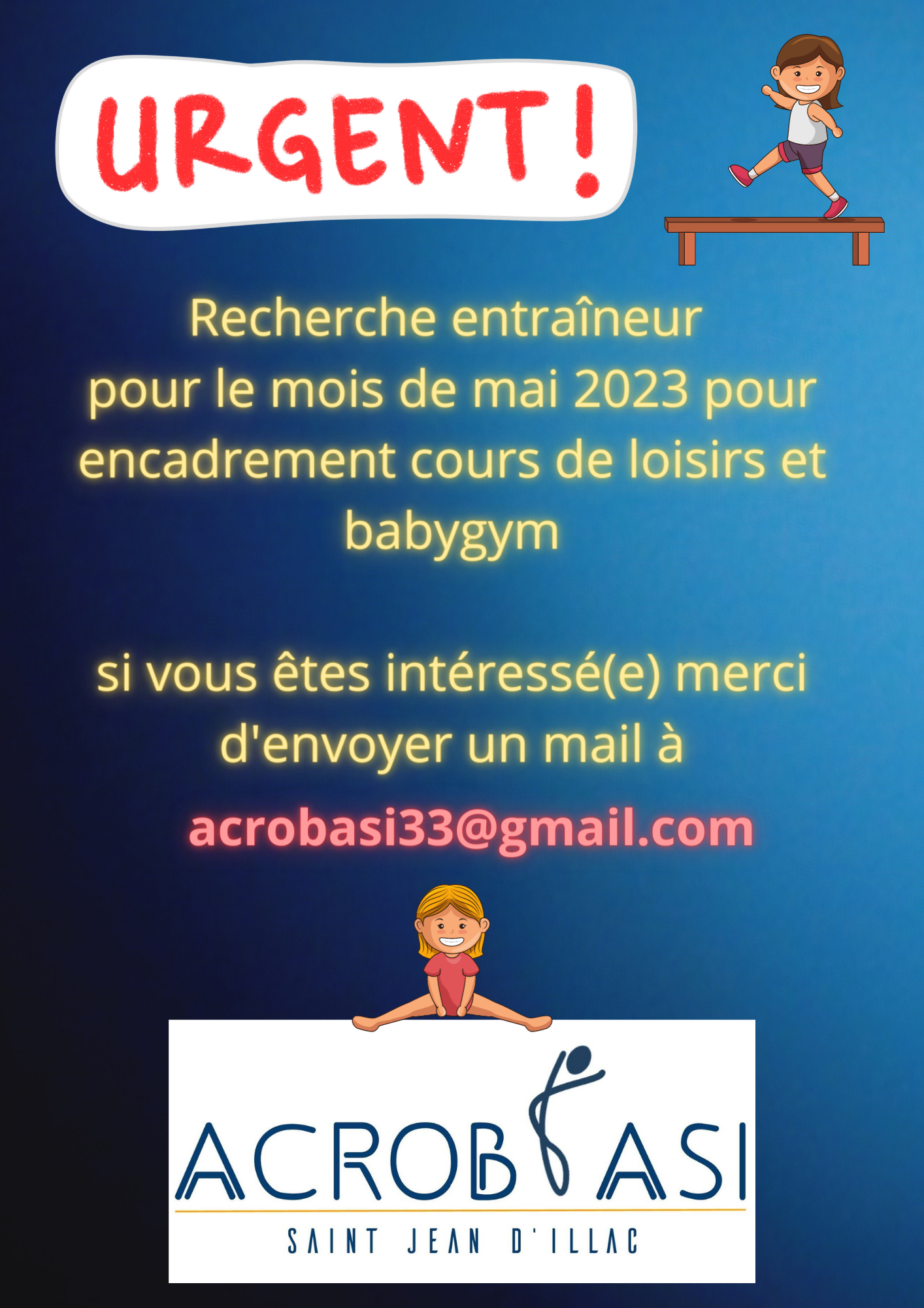 annonce entraîneur Acrobasi